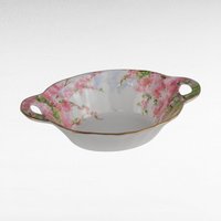 Vintage Royal Albert Blossom Time Square Cake Plate & Sweet Meat Dish | Bone China Serving Set | English Countryside Decor