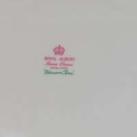Vintage Royal Albert Blossom Time Square Cake Plate & Sweet Meat Dish | Bone China Serving Set | English Countryside Decor