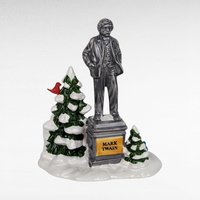Vintage Dept 56 Village Accessories, Dept 56 Snow Village, Dept 56 Snowbabies, Mark Twain Statue, Frosty Pines Trees, Christmas Village