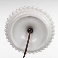 Vintage Milk Glass Hobnail Lamp, 11.5", White Glass Table Lamp, Retro Home Decor, Bedside Lamp, Vanity Lamp, Unique Gift