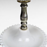 Vintage Milk Glass Hobnail Lamp, 11.5", White Glass Table Lamp, Retro Home Decor, Bedside Lamp, Vanity Lamp, Unique Gift