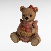 Vintage Bear Figurines, Homco Bear Figurines, Take Me Home Teddy Figurines, Collectible Bear Figurines, Gift for Bear Collector