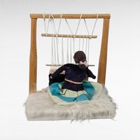 Navajo Weaver Woman Figurine, Loom Display, Native American Art, Southwestern Decor, 8 Inches Tall