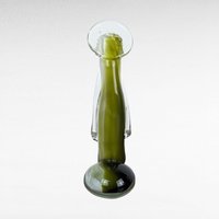 Icet Venezuela Murano Glass Praying Figurine, Green Art Glass Sculpture, Religious Figurine, Vintage Home Decor