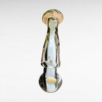 Icet Venezuela Murano Glass Praying Figurine, Green Art Glass Sculpture, Religious Figurine, Vintage Home Decor
