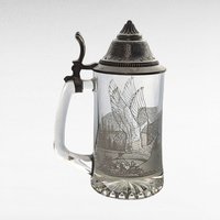 Canadian Goose Glass Beer Stein, Etched Goose Stein, Collectible Stein, Gift for Beer Lover, Nature-Themed Drinkware