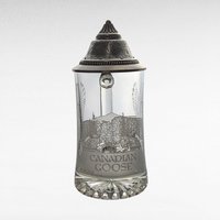 Canadian Goose Glass Beer Stein, Etched Goose Stein, Collectible Stein, Gift for Beer Lover, Nature-Themed Drinkware