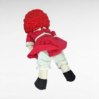 Vintage Little Orphan Annie Plush Doll, 17 Inch Rag Doll, Collectible Doll, Red Hair Doll, Nostalgic Toy