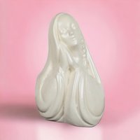 Vintage Ceramic Madonna Music Box Planter, Religious Music Box, Figurine Planter, Unique Gift