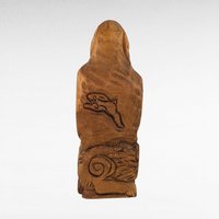 Hand Carved Wooden Figure,  Cloaked Person Sculpture,  Wood Art,  Folk Art,  Artisan Crafted,  Wooden Statue,  Home Decor,  Unique Gift