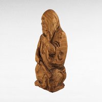 Hand Carved Wooden Figure,  Cloaked Person Sculpture,  Wood Art,  Folk Art,  Artisan Crafted,  Wooden Statue,  Home Decor,  Unique Gift