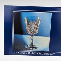 Vintage Crystal D'Arques Wine Glasses, Set of 6, Taille Combourg, 17cl, French Crystal,  Elegant Stemware, Gift for Wine Lovers