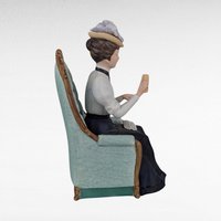 1982 Avon Presidents Club Albee Award Figurine, Vintage Avon Collectible, Woman in Blue Dress, Sales Achievement Award, Recognition Gift