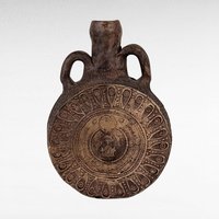 Handmade Pottery Flask, Rustic Pottery,  Earthenware Flask,  Decorative Vessel,  Boho Decor,  Unique Gift,  Artisan Made