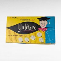 1956 Lowe Co. Yahtzee Game, Vintage Yahtzee, Dice Game, Family Game Night, Collectible Game, Retro Game