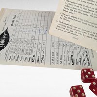 1956 Lowe Co. Yahtzee Game, Vintage Yahtzee, Dice Game, Family Game Night, Collectible Game, Retro Game