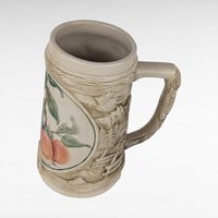 Vintage Ducks Unlimited Ceramic Stein, Cardinal and Peaches Design, Collectible Stein, Bird Lover Gift, Hunting Decor, Man Cave Decor