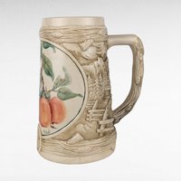 Vintage Ducks Unlimited Ceramic Stein, Cardinal and Peaches Design, Collectible Stein, Bird Lover Gift, Hunting Decor, Man Cave Decor