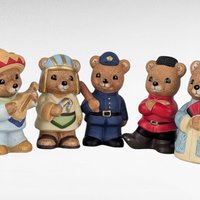 Vintage Homco International Bear Figurines, Set of 5, Ceramic Bears, Collectible Bears, World Cultures, Home Decor, Unique Gift