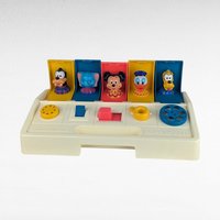 Vintage 1980 Disney Busy Poppin' Pals, Pop-Up Toy, Mickey Mouse, Donald Duck, Goofy, Preschool Toy, Collectible Toy
