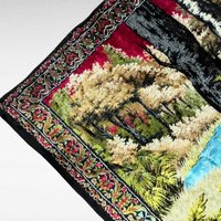 Vintage Tapestry Wall Hanging, Pheasants in Woodland Scene, Bohemian, Large Wall Art, Nature Tapestry