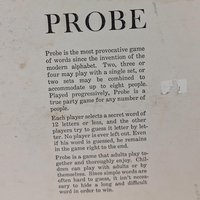 1964 Parker Brothers Probe Game, Vintage Word Game, Complete with Instructions, Family Game Night, Collectible Board Game