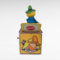 1971 Mattel Mother Goose Jack-in-the-Box, Vintage Toy, Working Musical Toy, Nursery Decor, Collectible Toy