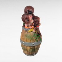 Vintage Barrel of Monkeys Ceramic Bank, Monkey Bank, Quirky Bank, Animal Bank, Collectible Bank, Retro Decor