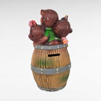Vintage Barrel of Monkeys Ceramic Bank, Monkey Bank, Quirky Bank, Animal Bank, Collectible Bank, Retro Decor