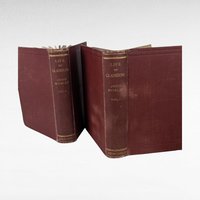 1908 Life of Gladstone by John Morley, 2 Volume Set, Antique Hardcover Books, Biography, Political History, Collectible Books
