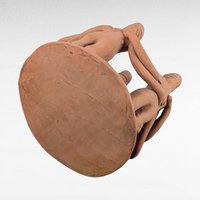 Handmade Terracotta Circle Statue | Mexican Folk Art Sculpture | Tribal Art | Clay Figurines