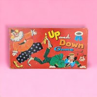 Vintage Whitman Up and Down Clown Board Game | Retro Board Game | Complete Game with Box |  Children's Game