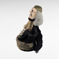 Vintage Animated Fortune Teller Halloween Decoration | Spooky Talking Witch | Haunted House Prop | Unique Halloween Decor