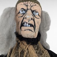 Vintage Animated Fortune Teller Halloween Decoration | Spooky Talking Witch | Haunted House Prop | Unique Halloween Decor