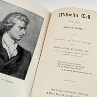 1905 Wilhelm Tell by Friedrich Schiller | Hardcover | German Literature | Classic Play | Antique Book