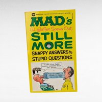 Mad Magazine, Al Jaffee, Snappy Answers to Stupid Questions, Humor Book, 1988, Paperback Book, Collectible Book, Gag Gift, Stocking Stuffer