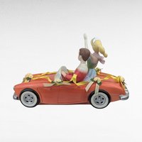 1994 Enesco Barbie and Ken Senior Prom Music Box | Plays "Notre Dame Victory March" | Ceramic Barbie Figurine | Vintage