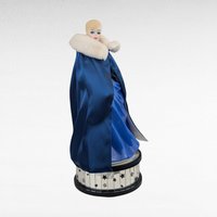 Enesco Midnight Blue Barbie Music Box | Plays "Moon River" | Porcelain Barbie Figurine | Vintage 1990s