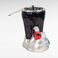 Vintage Coca-Cola "Served Here" Blown Glass Ornament | Christmas Ornament | Coke Collectible | Soda Fountain Decor