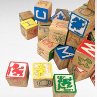 Vintage 1970s Walt Disney Playskool Wood Blocks | Mickey Mouse | Educational Toy | Classic Toy