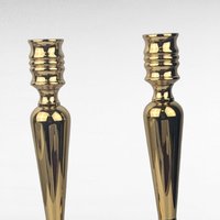 Vintage Baldwin Brass Candlesticks, Pair of Candlesticks, 7" Tall, Taper Candle Holders, Mid-Century Modern Decor, Home Decor