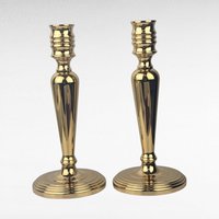 Vintage Baldwin Brass Candlesticks, Pair of Candlesticks, 7" Tall, Taper Candle Holders, Mid-Century Modern Decor, Home Decor