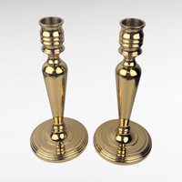 Vintage Baldwin Brass Candlesticks, Pair of Candlesticks, 7" Tall, Taper Candle Holders, Mid-Century Modern Decor, Home Decor