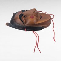 Vintage Korean Hahoe Mask, Hand Carved Wooden Mask, Traditional Korean Folk Art, Wall Decor, Collectible