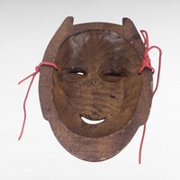Vintage Korean Hahoe Mask, Hand Carved Wooden Mask, Traditional Korean Folk Art, Wall Decor, Collectible
