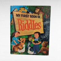 Vintage 1960 My First Book of Riddles - Children's Riddle Book -  Janet and Alex D'Amato - Illustrated Children's Book - Collectible Book