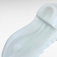 Vintage Fenton Hobnail Milk Glass Boot - Small Planter - Trinket Dish - Collectible Glassware - Victorian Style Decor