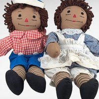 Vintage Raggedy Ann and Andy Dolls - Classic Rag Dolls - Collectible Dolls - Children's Toys -  Nostalgic Gift