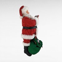 Vintage Possible Dreams Santa Claus Figurine, 10 Inch Clothtique Santa with Toy Bag, Christmas Decor, Collectible Santa, Holiday Decoration