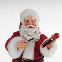 Vintage Possible Dreams Santa Claus Figurine, 10 Inch Clothtique Santa with Toy Bag, Christmas Decor, Collectible Santa, Holiday Decoration